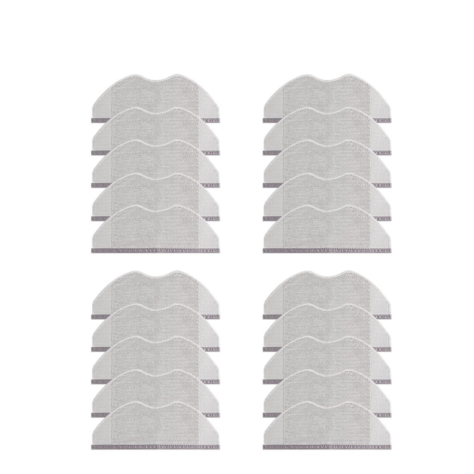 VIXWDRUTY Robot Mop Cloth Accessories Compatible，Compatible For Xiaomi，S40 OV81/ H40 OV51 /S40C E101 Robot Vacuum Cleaner Replacement Accessory Part(20pcs)