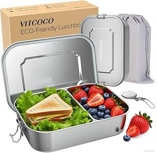 30+ Indian Lunch Box Ideas for Adults Packed with Flavor and Nutrition 101 Stainless Steel Lunch Box, 40oz/1200ml Metal Bento Box, Partitionable St...