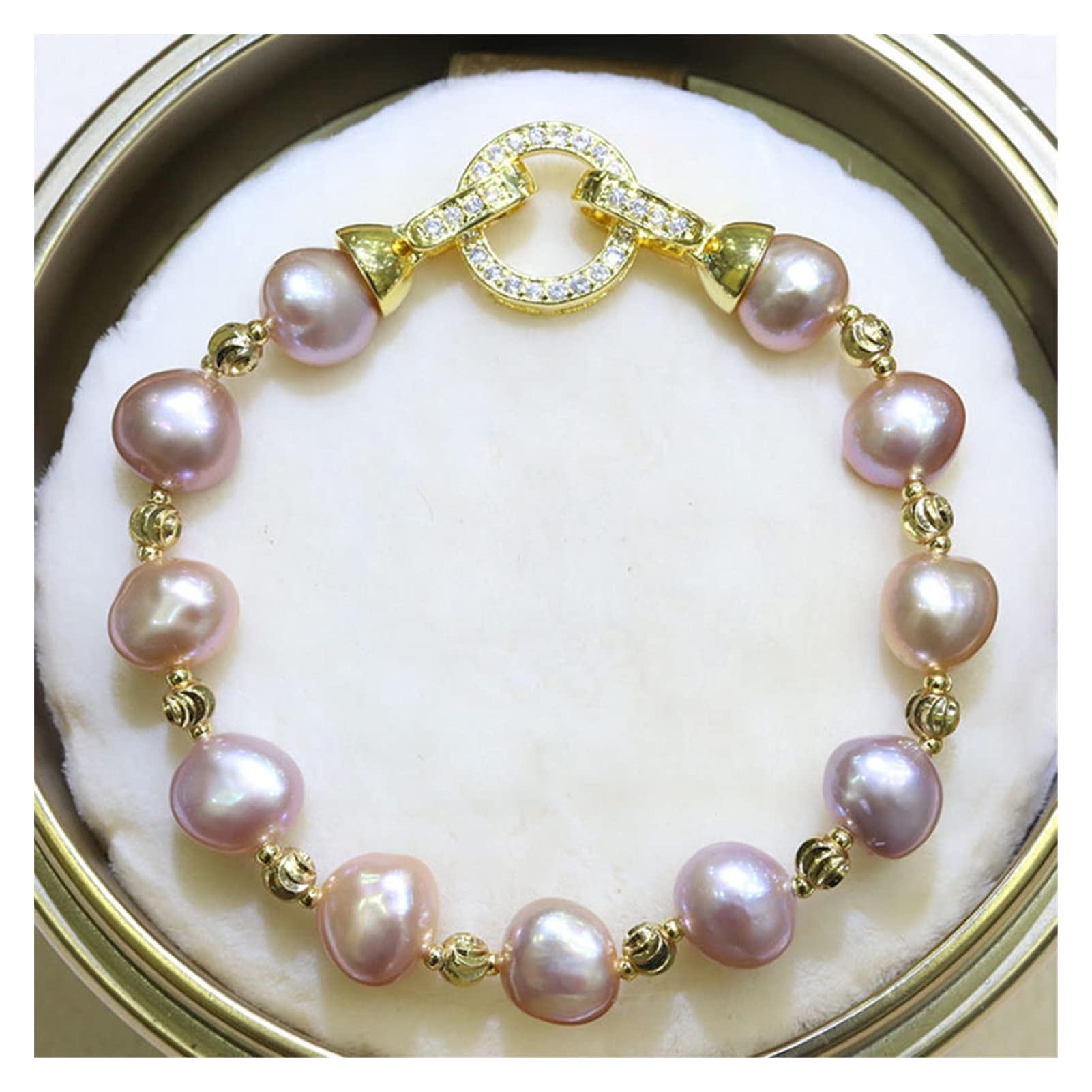 Pulseras para Mujer barrocas, Pulseras de Perlas Naturales de Agua Dulce, joyería de Perlas Irregulares de Colores Mezclados, Azul, 45cm