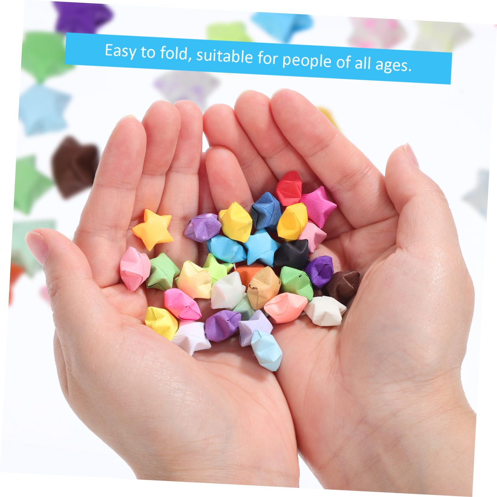 Operitacx 5160stücke Origami Papierstreifen Für Sterne Leuchtende Sternenpapier Bastelsets Mit Farben Für Kreative Dekorationen Und Partys