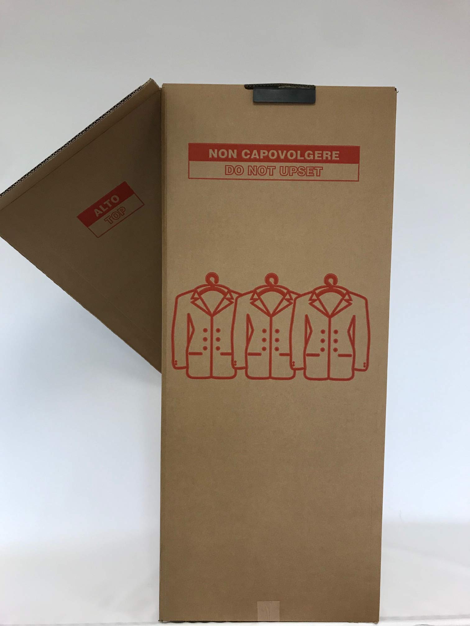 Scatole Porta Abiti In Cartone - 2 Pezzi Con Barra Appendiabiti E Nastro Omaggio | 50x60x115cm | Per Traslochi E Cambi Stagione - Foto 6