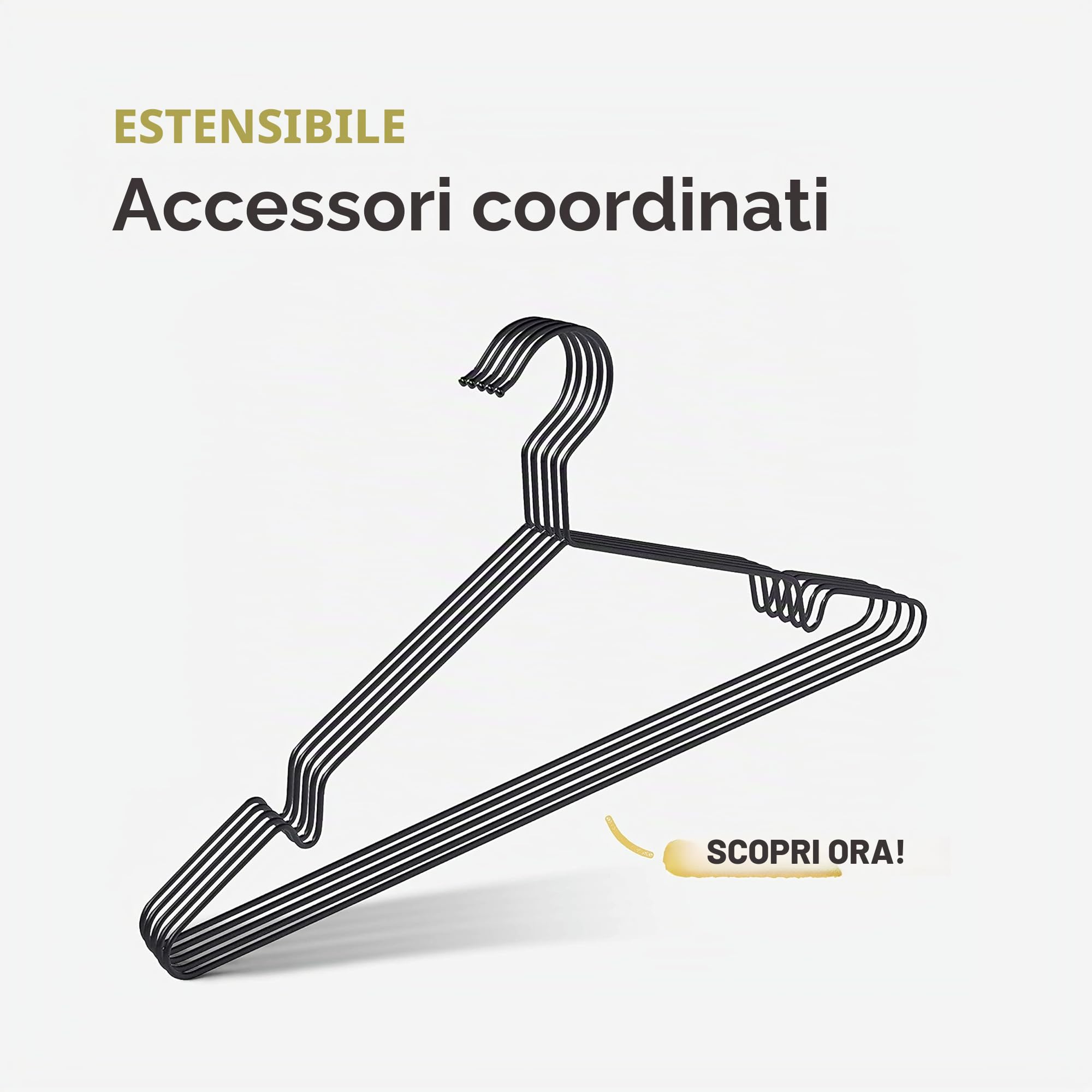 pamo Appendiabiti da Soffitto Industriale Nero – Barra Appendiabiti da Parete 105x54 cm I Attaccapanni da Muro Sospeso in Tubi Metallo – Cabina Armadio Aperta Stile Loft – Fino a 25 kg