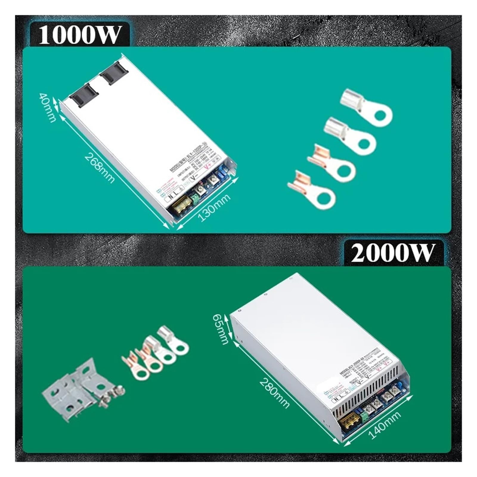 Zasilacz impulsowy 1/2/3 kW z PFC AC na DC