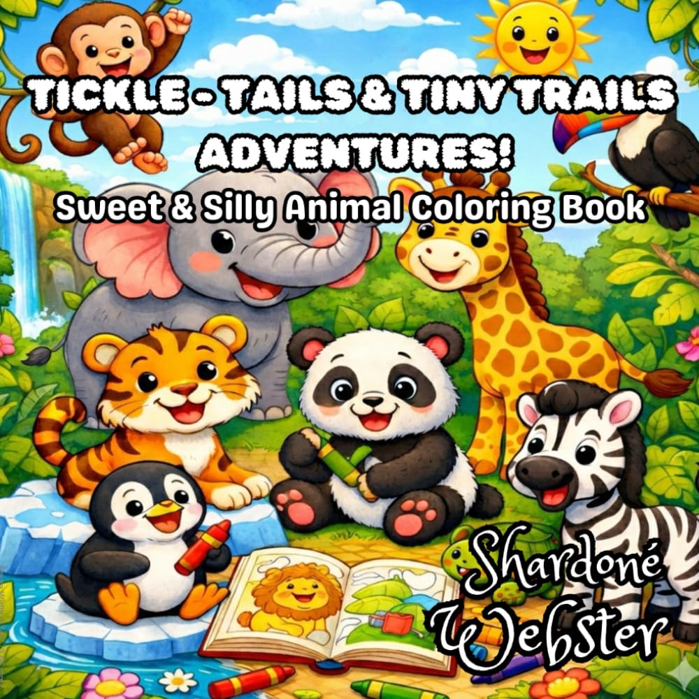 Tickle-Tails & Tiny Trails Adventures!: Sweet & Silly Animal Coloring Book