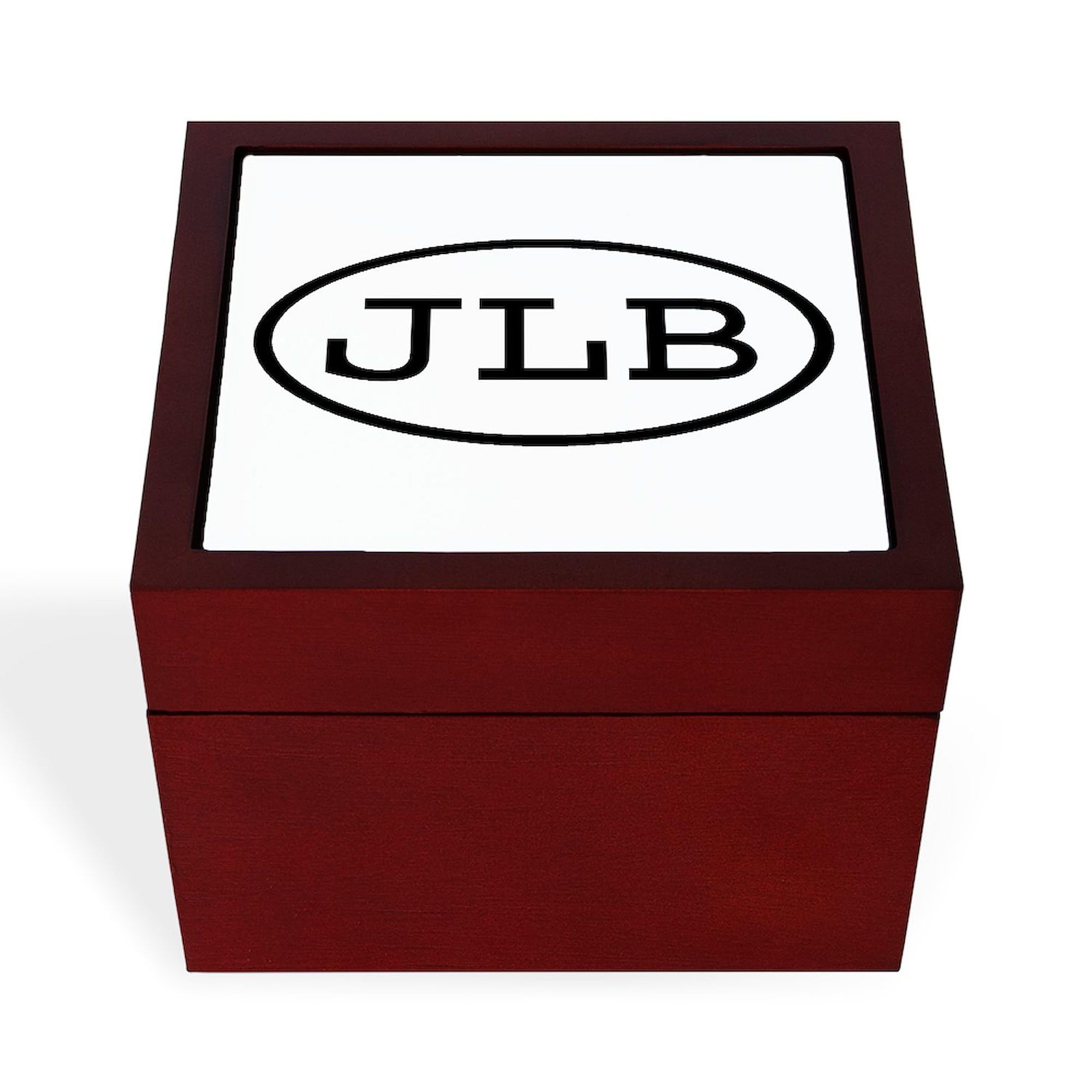 CafePress JLB Oval Memory Keepsake Jewelry Box, 5"x5"x3.75"