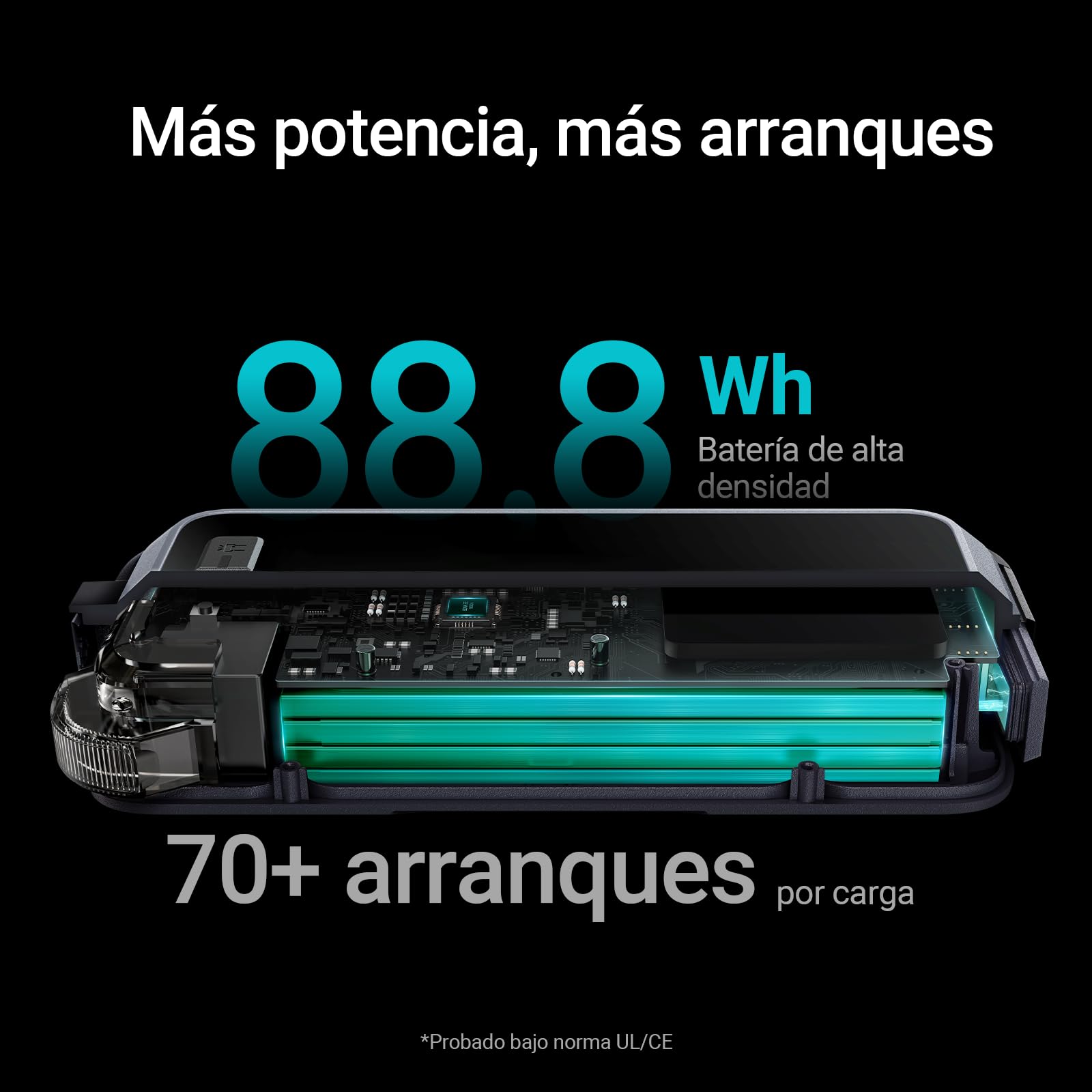HULKMAN Alpha MAX,2500A 88.8Wh,Gris Espacial Arrancador de Batería de Coche, Caja de Arranque Portátil 12V con Tecnología de Arranque a -40°F, para Motores de Gasolina 9.0L y Diésel 6.5L