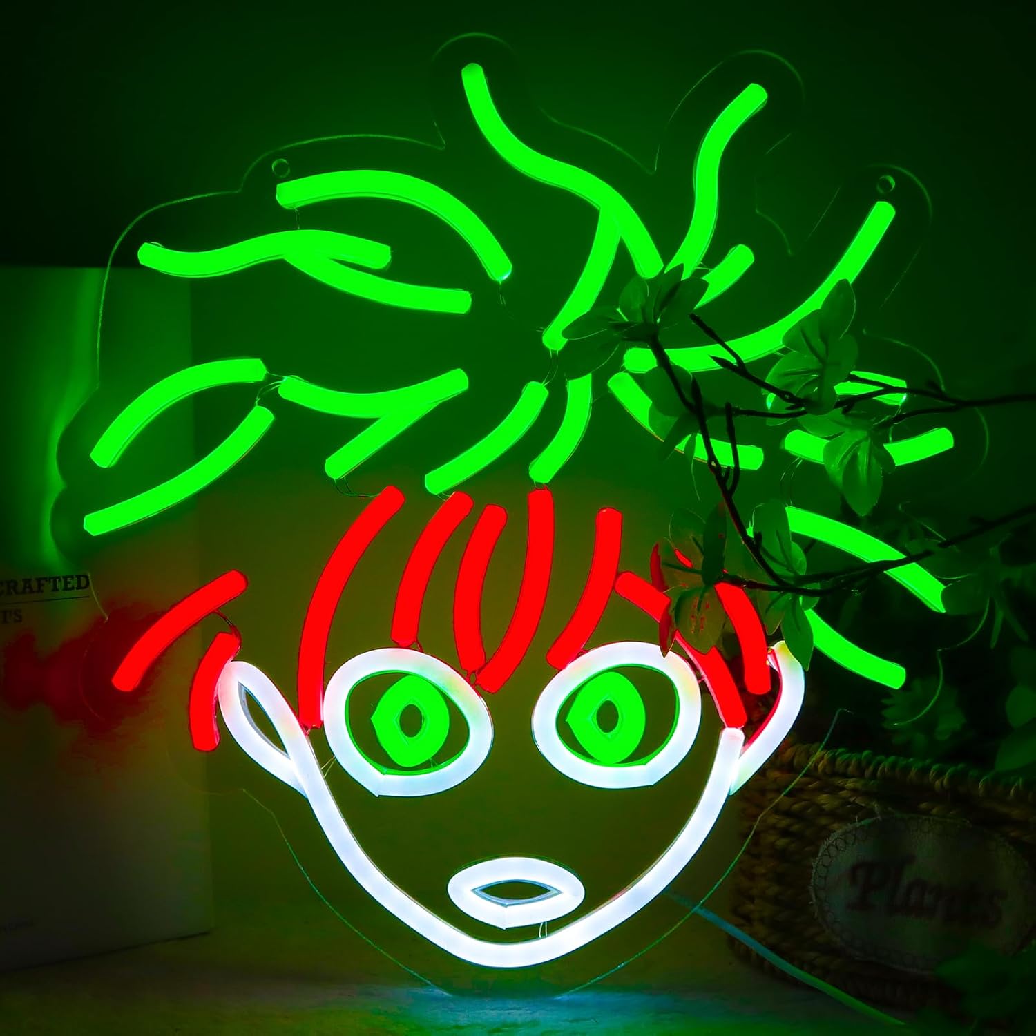 Anime Neon Signs for Wall Decor，LED Neon Lights for Gameroom、Man Cave，Birthday、Christmas Gifts for kids