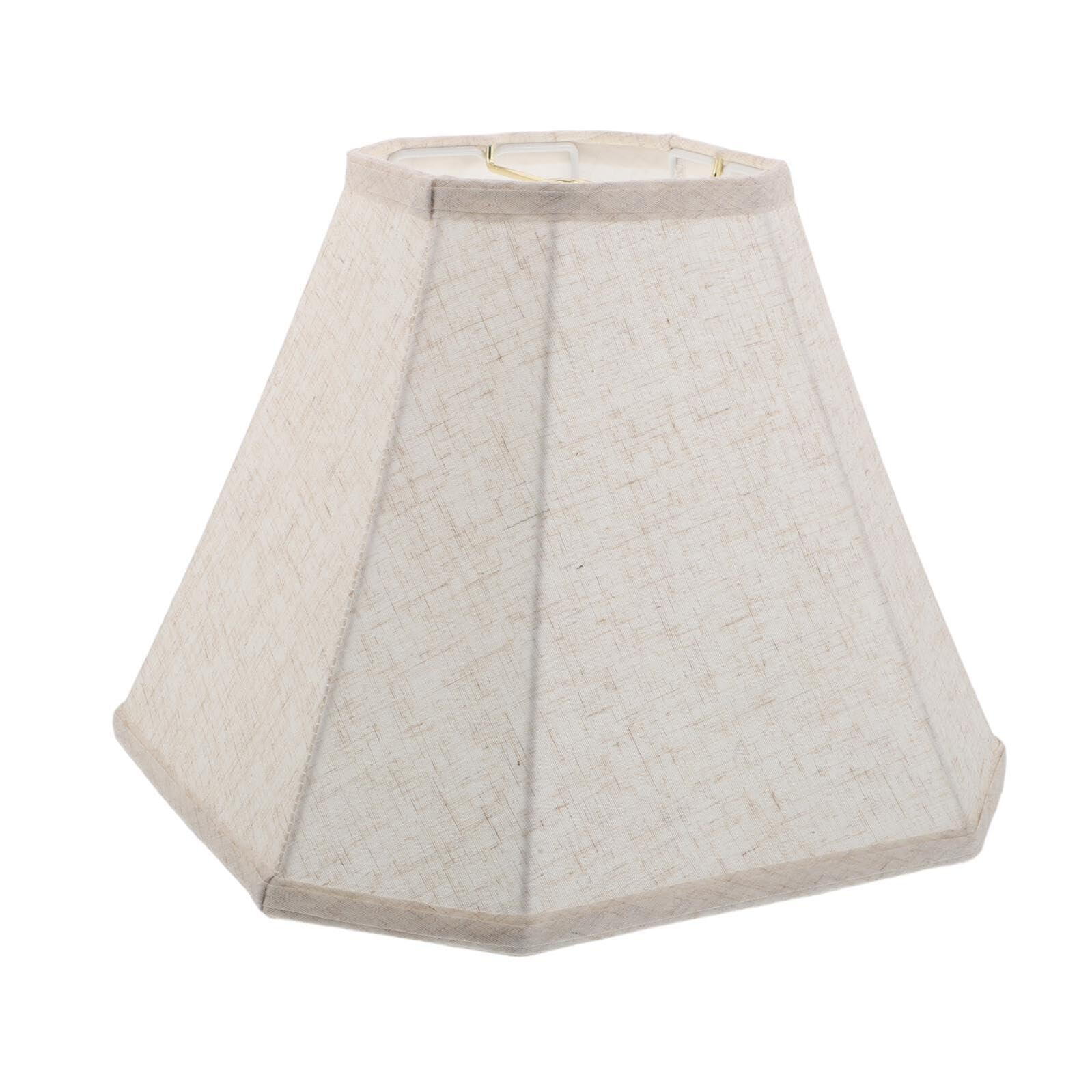 Abat-jour Carré en Tissu Beige, Pliable, 0, 4 Po Spider Fitter