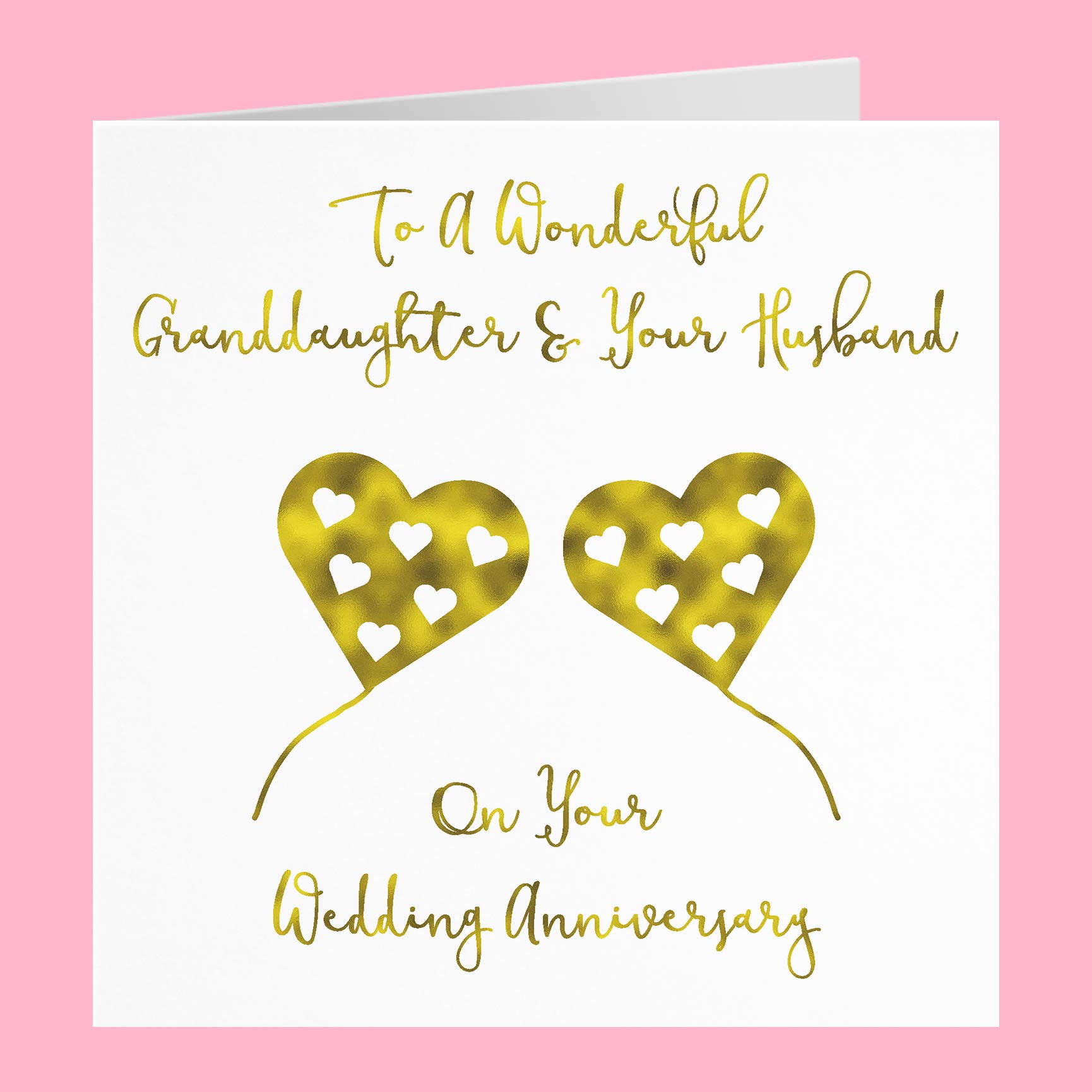 Buy Hunts England Granddaughter And Your Husband Anniversary Card - To ...