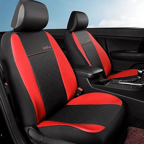 GIANT PANDA - Funda de asiento delantero de automóvil personalizada para Toyota, fundas de asiento de cubo de cuero para Toyota Rav4 Camry