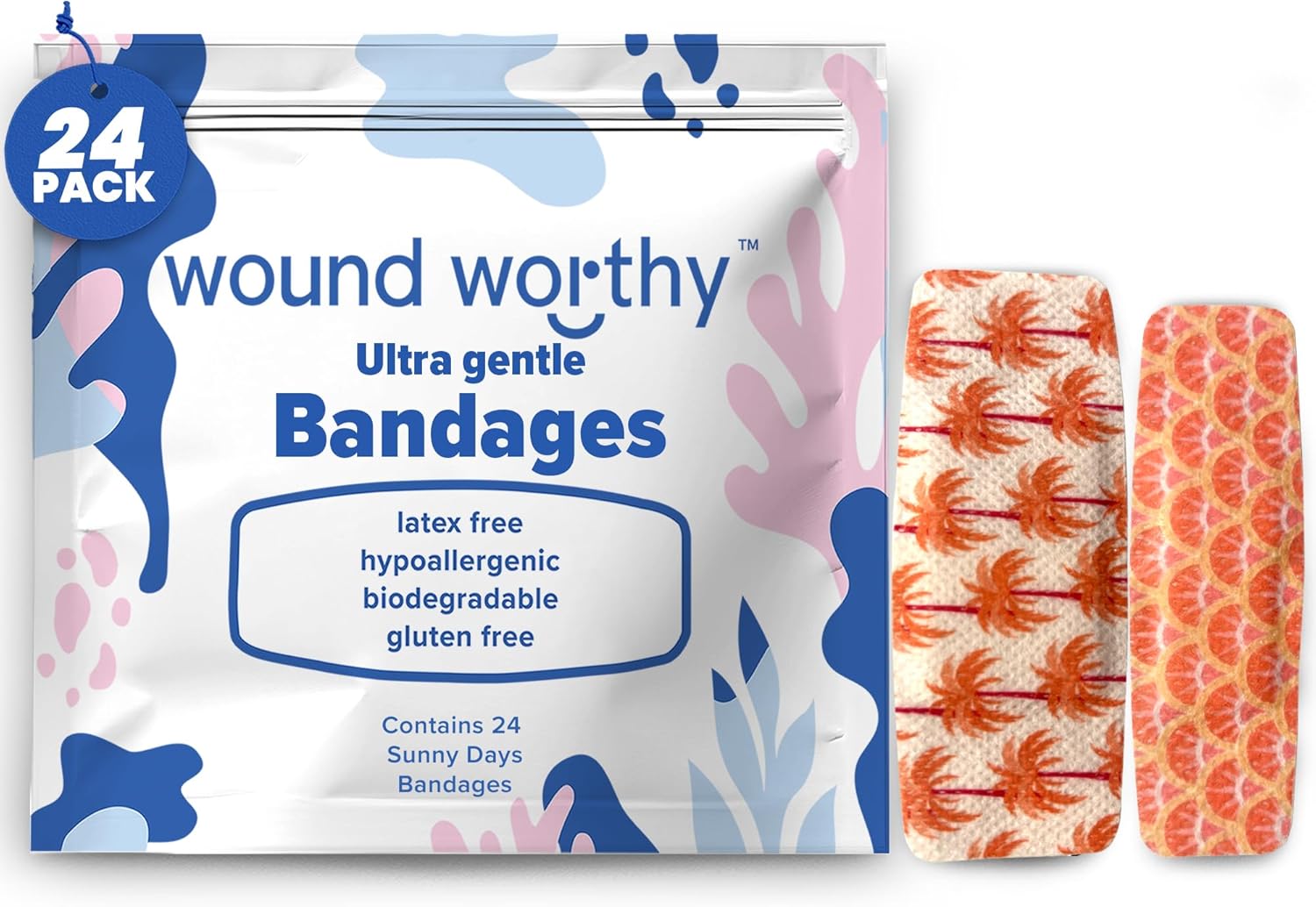 Wound Worthy Sunny Days Ultra Gentle Bandages Superior