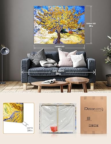 Vista 294 de DECORARTS - Almond Blossom Tree - Vincent Van Gogh Art Reproduction. Giclee Canvas Prints Wall Art for Home Decor 30x24