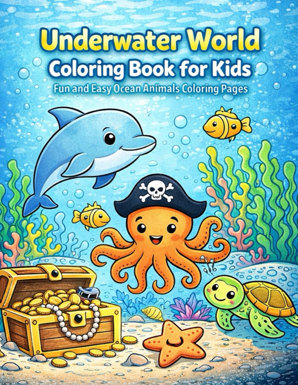 Underwater World Coloring book for kids