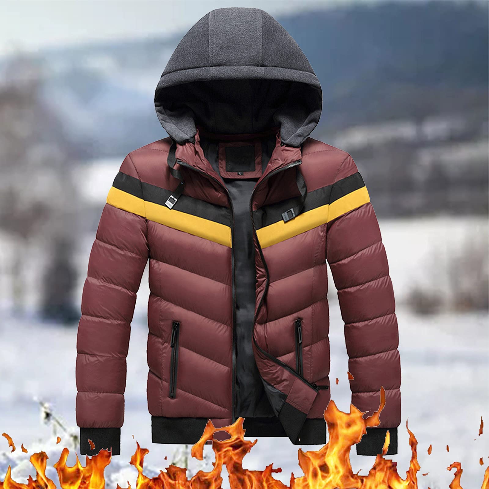 Piumino Giacca Giubbino Trapuntato Da Uomo Giacca Militare Parka Mezza Stagione Inverno Caldo Spesso Maglioni Giacca Esterna Uomo Con Cappuccio