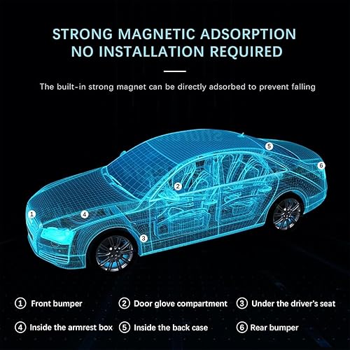 Miniatura 6 de Mini rastreador GPS para vehículos, rastreador GPS portátil en tiempo real, dispositivo de seguimiento GPS magnético en tiempo real, sin tarifa