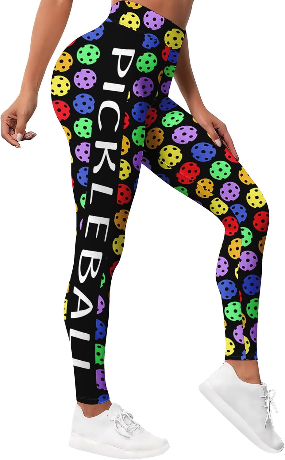 HIVICHI Printed Leggings for Women Pattern Graphic Colorful Cute Crazy High Waisted Workout Running Gym Exercise Yoga Pants