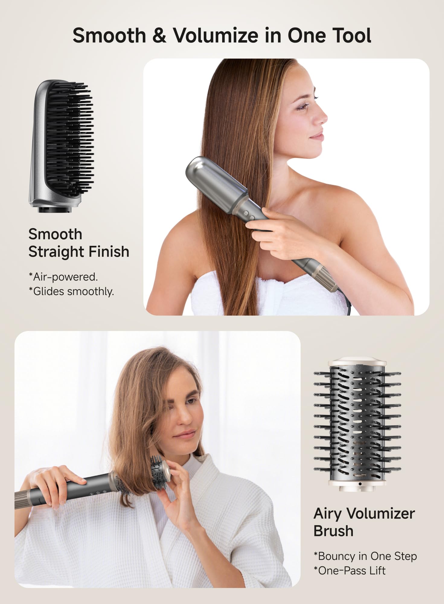 Amazon.com : TRANXPHIT 5-in-1 High Speed Hair Dryer Brush – Ionic