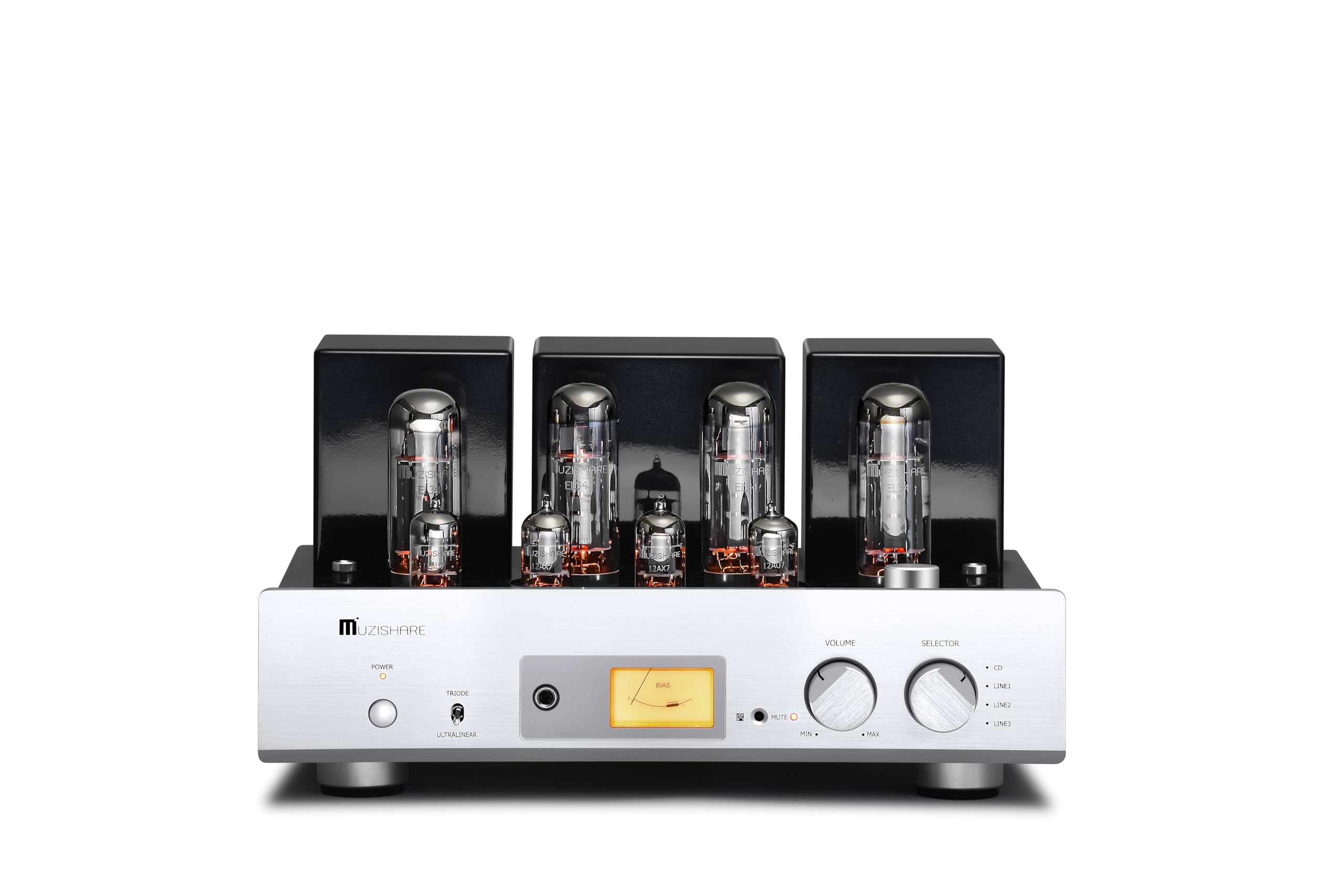 Muzishare X5 Integrated Tube Amplifier,Upgraded, Push-Pull Vacuum