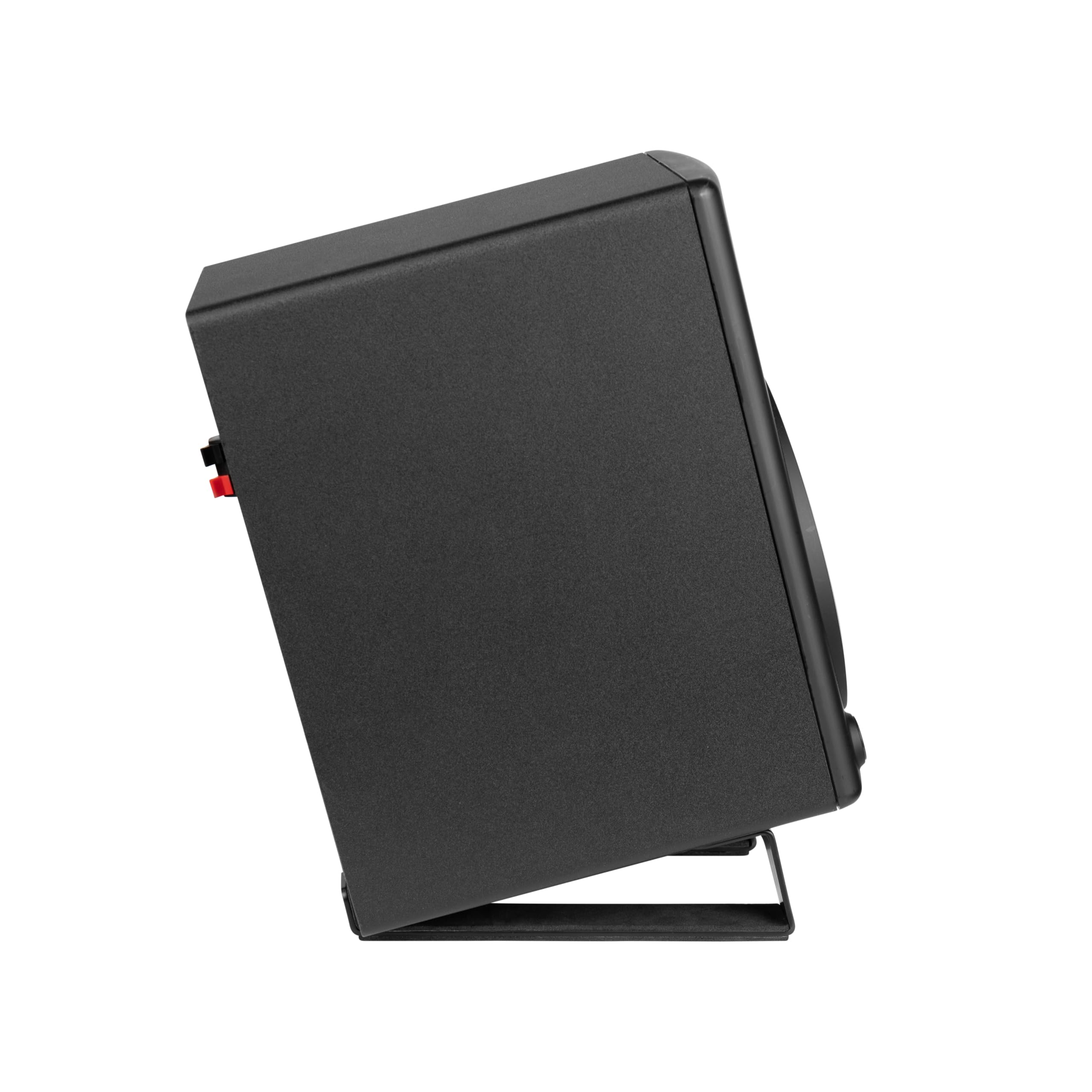 Gator Frameworks Supports de Bureau en Coin pour Haut-parleurs d'ordinateur et moniteurs de Studio de Petite à Moyenne Taille – Lot de 2 (GFW-SPKSTMNDSK-WDG)