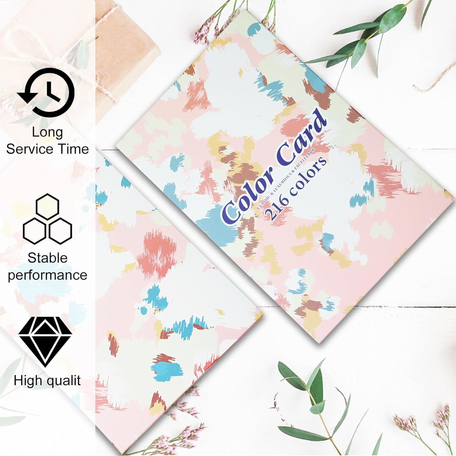 216 Nail Colors Book,Nail Color Display Book with 240 Nail Tips & 1-300 Number Labels,Professional Nail Color Swatches Book for Nail Polish Nails Art Design(Pink)