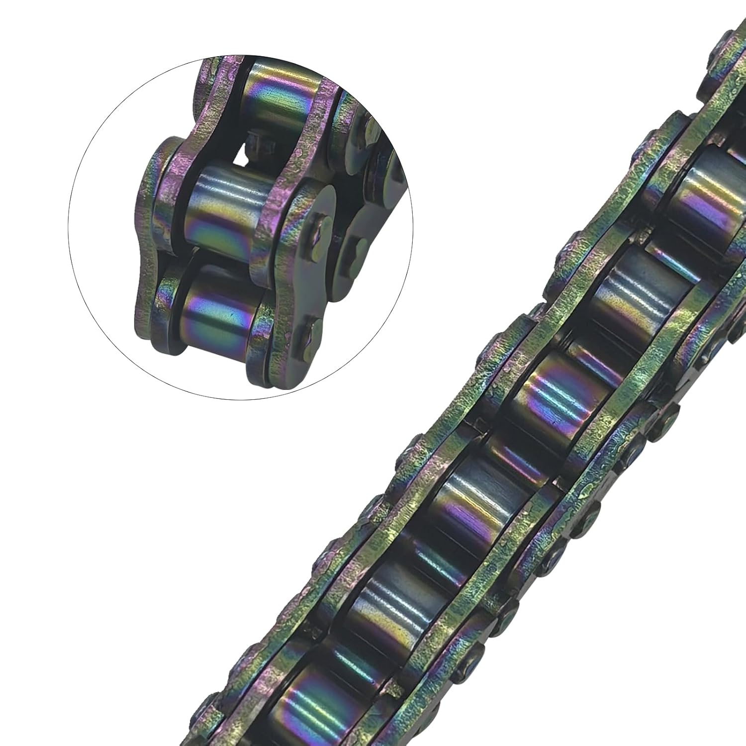 428 Motorcycle Chain and Chain Breaker,428 Roller Chain 140 Links Heavy Duty Drive Chain for 50cc 70cc 90cc 110cc 125cc Dirt Pit Bike ATV Quad Go Kart Scooter Mini Bike (Colored)