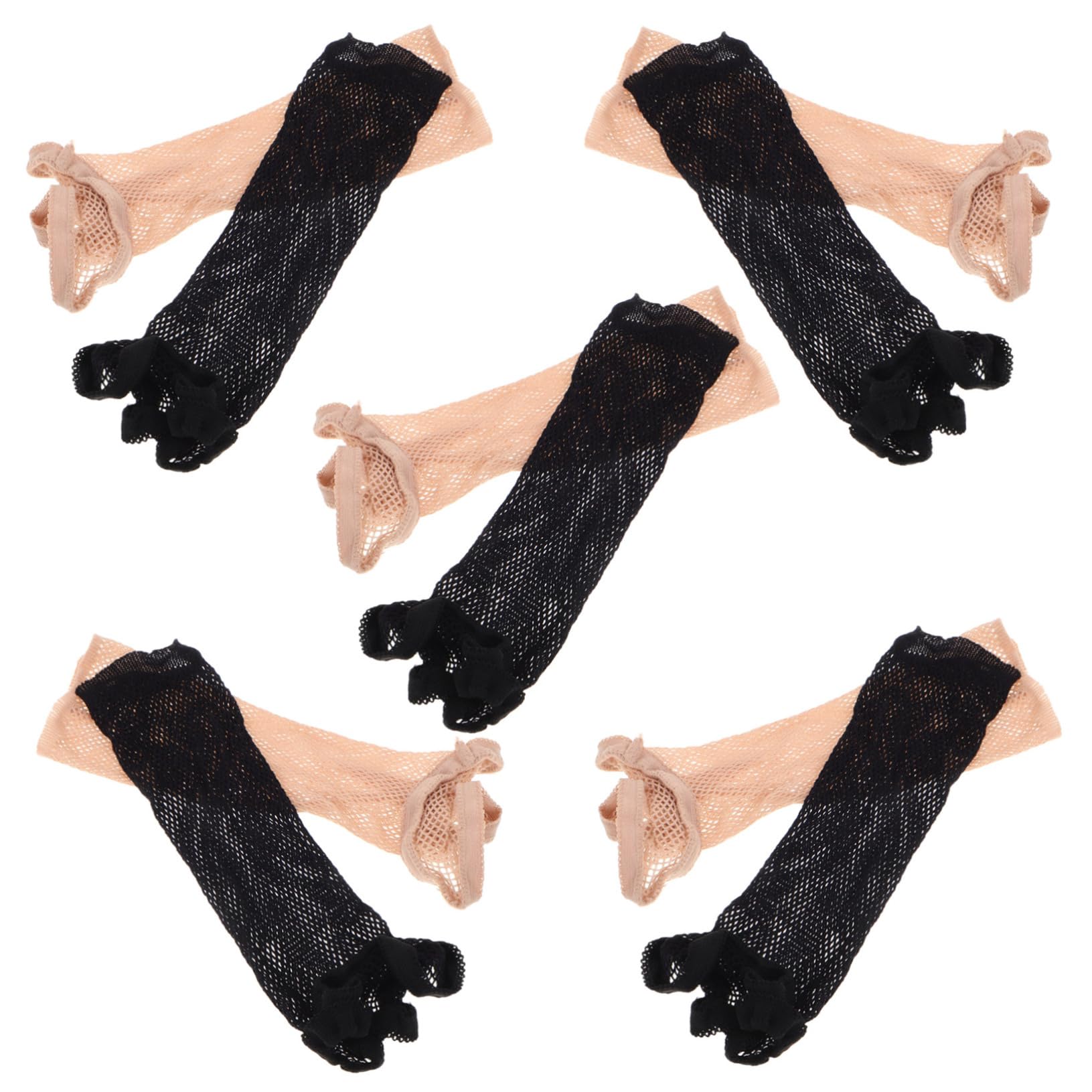 Healeved 10 Pack Women Hair Nets Mesh Net Wig Caps Stocking Hair Net Stretcher Hair Net Hair Net for Wigs Secure Stable Wig Cap Accessory