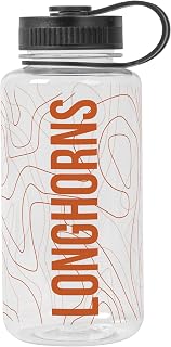 Logo Brands NCAA 38 oz Hydration Water Bottle – Screw Top Lid with Carry Loop & Team Logo – Reusable Bottle for Outdoors, Gym, or Everyday Use