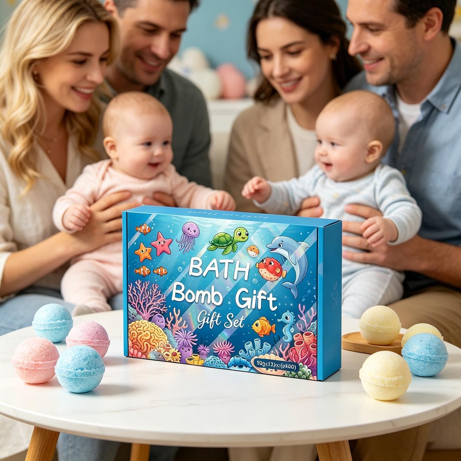 Bolle da Bagno con 12 Bombe Da Bagno Sicure Con A Bolle E | Set di Palline per Vasca da Bambino per Bambini Bambine Famiglia Giardino Piscina Casa Giochi