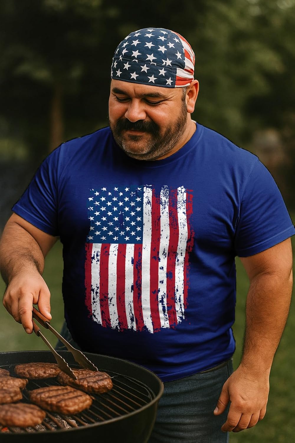 Tstars Distressed American Flag Shirt for Men | Patriotic USA 'Merica Tee - 4th of July & Memorial Day Gift Idea - Image 3