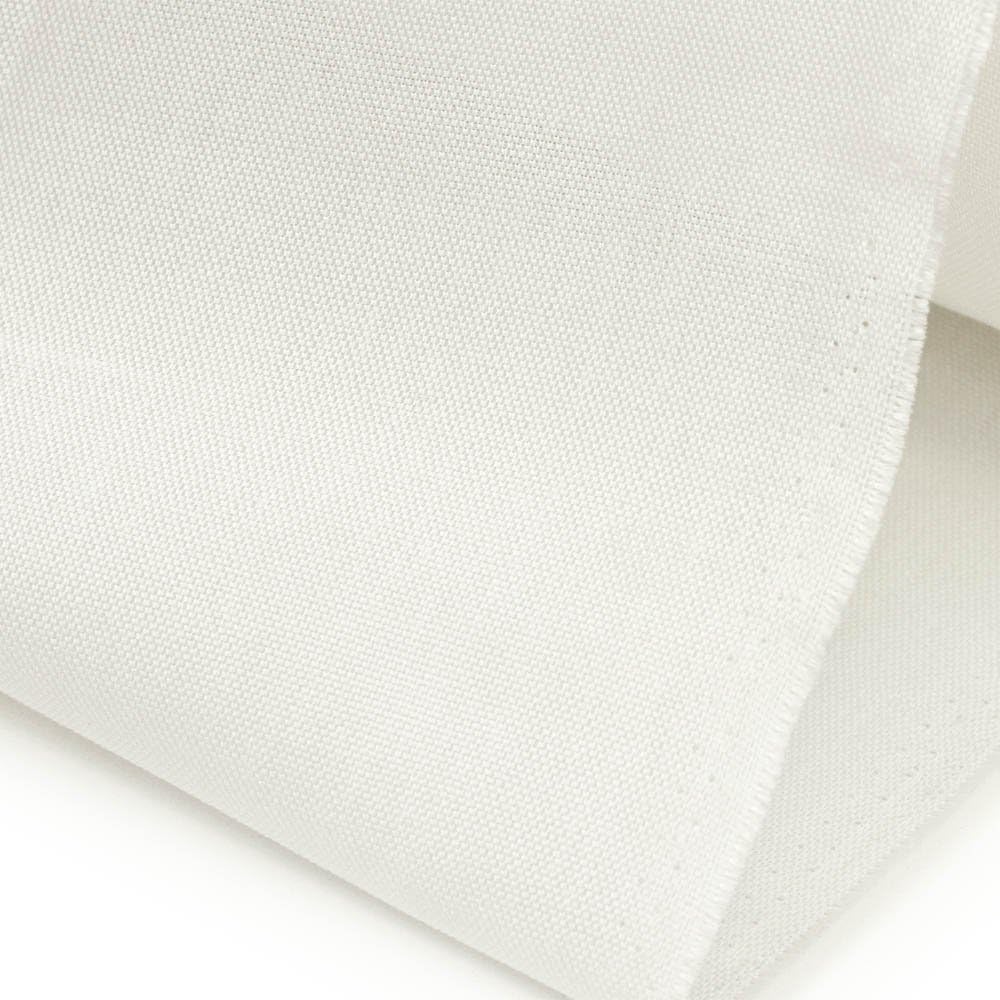 Bias Bespoke White Italian Melex/Cotton Horsehair-Like Interlining Fabric, Cross-wise Threads, 59" Wide, Made in Italy
