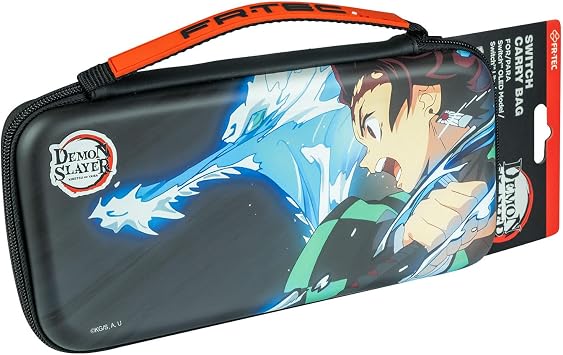 FRTEC - KIMETSU NO YAIBA Carrying Case for Nintendo Switch/OLED/Lite, Hard Bag for Demon Slayer Anime Fans, ND