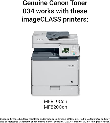 Miniatura 6 de Canon Cartucho de tóner magenta 034 original compatible con MF810Cdn, MF820Cdn