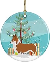 Vista 33 de Caroline's Treasures Adorno de cerámica con cola de perro pastor inglés antiguo para colgar en el árbol de Navidad, para el hogar, Navidad, fiestas