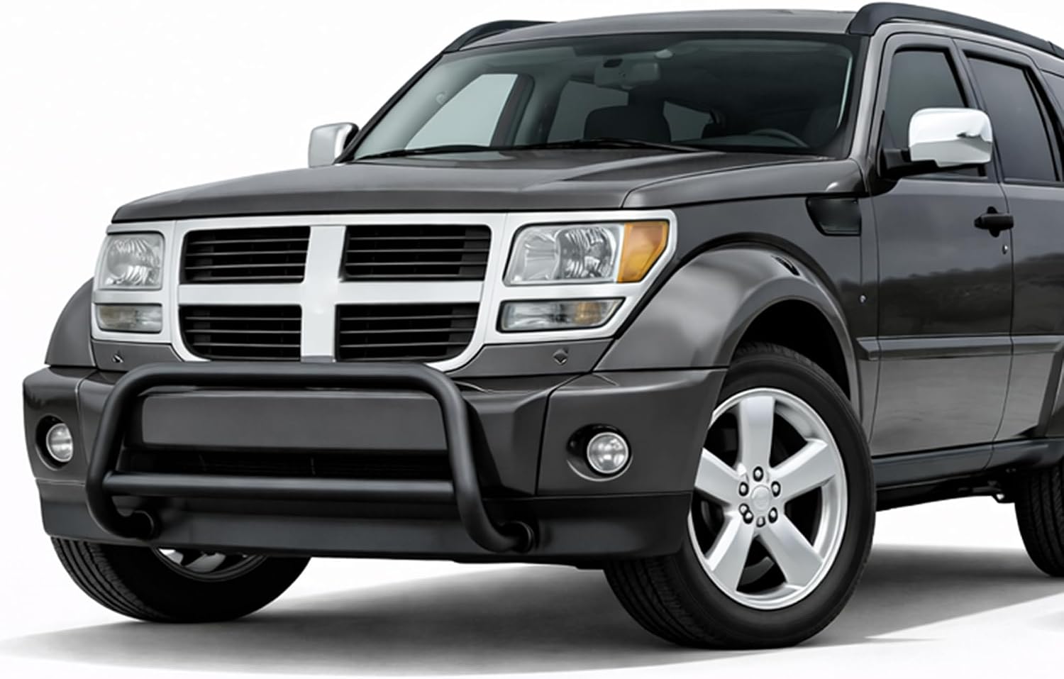 Black Horse A Bar No skid plate Black Compatible with 2007-2011 Dodge Nitro|2002-2007 Jeep Liberty-BB071103A
