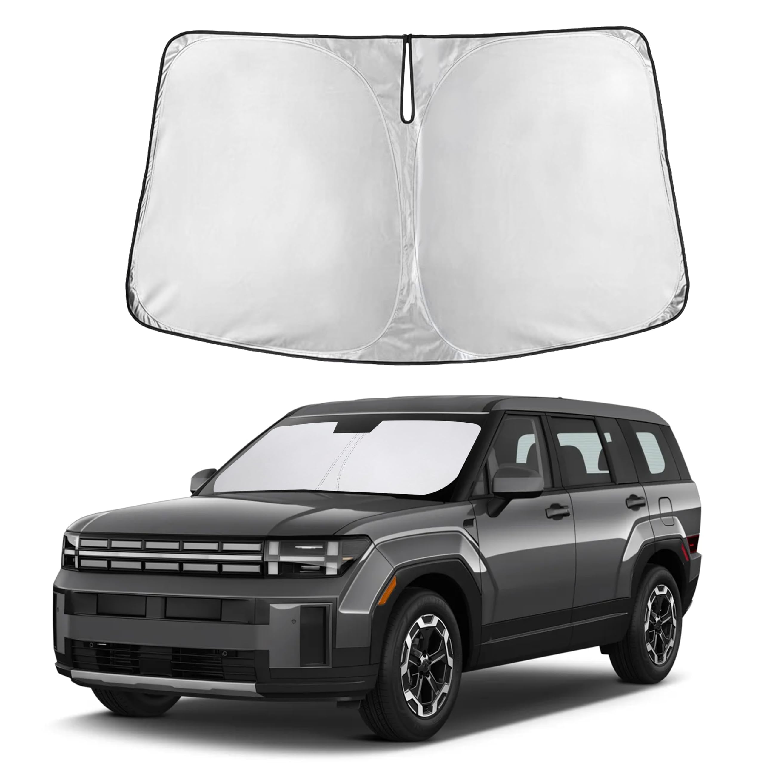 Autovir Windshields Sun Shade Fit for 2024 2025 2026 Hyundai Santa Fe