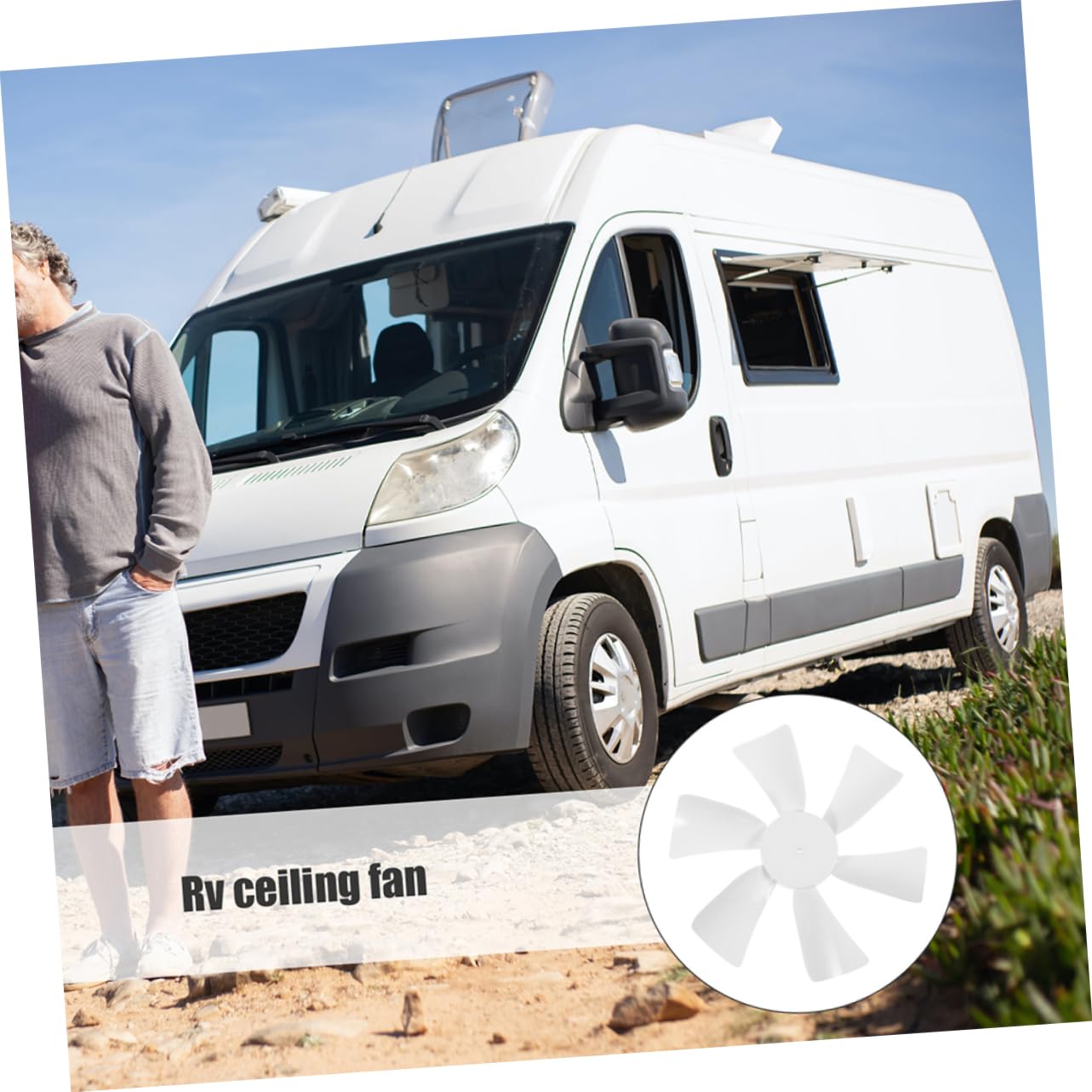 2Pezzi Ricambio per Ventilatore Rv Leggere e Resistente per Camper Facili da Installare e Compatibili Maggior dei Ventilatori Rv
