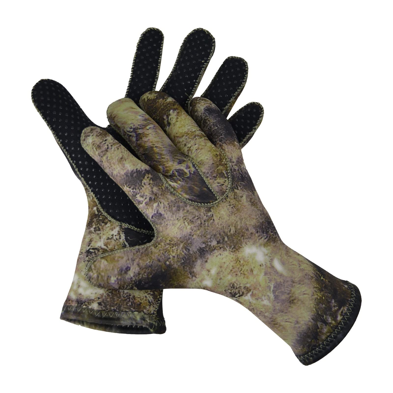 Guanti Da Immersione Guanti da immersione in neoprene 3MM Guanti in neoprene for pesca subacquea guanti da sub bagnati antiscivolo guanti da kayak anti-taglio Ampia Gamma Di Applicazioni(Classic Green
