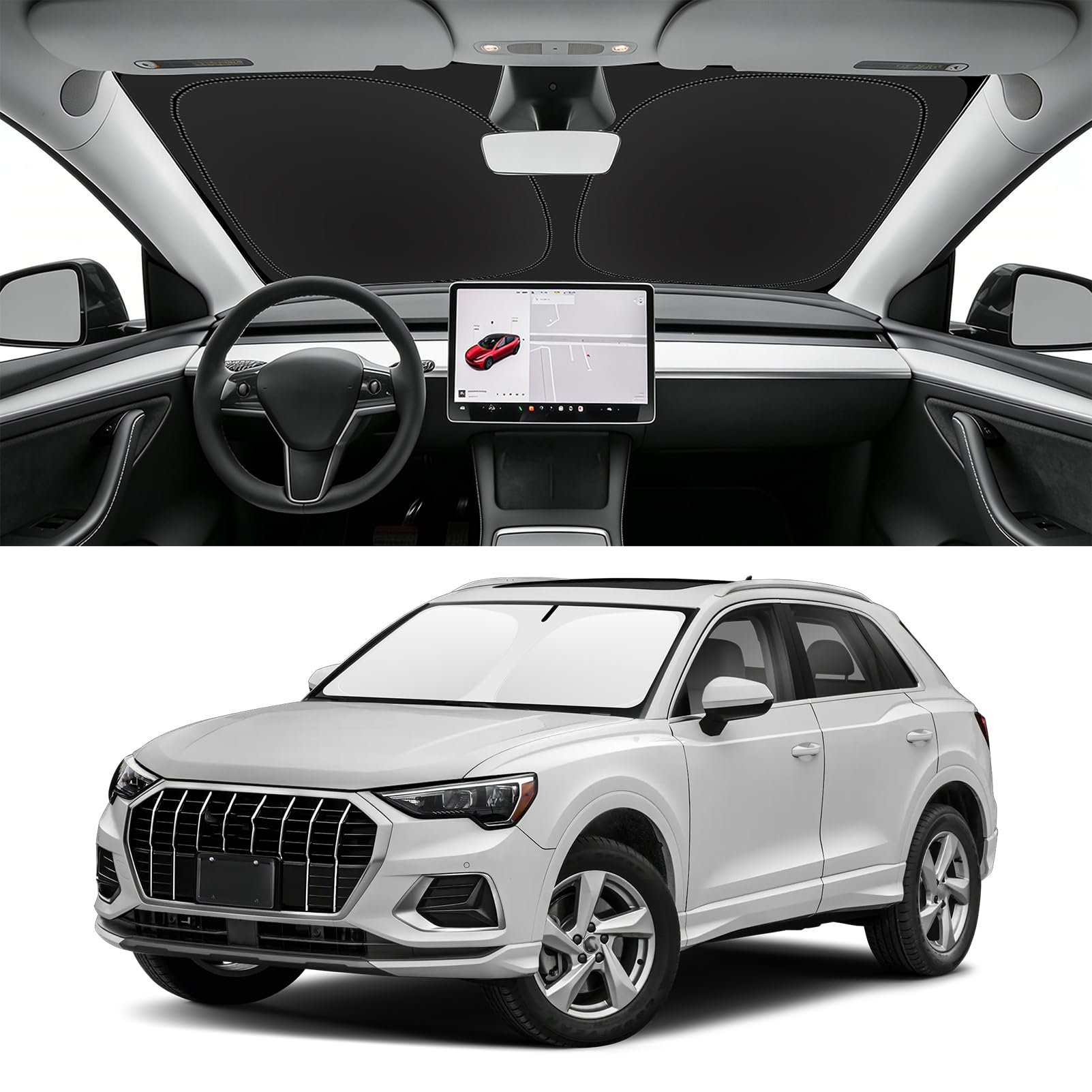 Custom Fit Windshield Sun Shade for Audi Q3 2019-2025