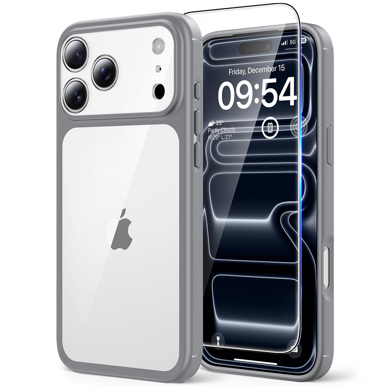 TAURI Funda para iPhone 13/iPhone 14, Compatible con MagSafe [No amarillea] con Vidrio Templado, Carcasa Nueva para iPhone 13/iPhone 14,Funda Ultra Fina antichoque - Transparente — view 103
