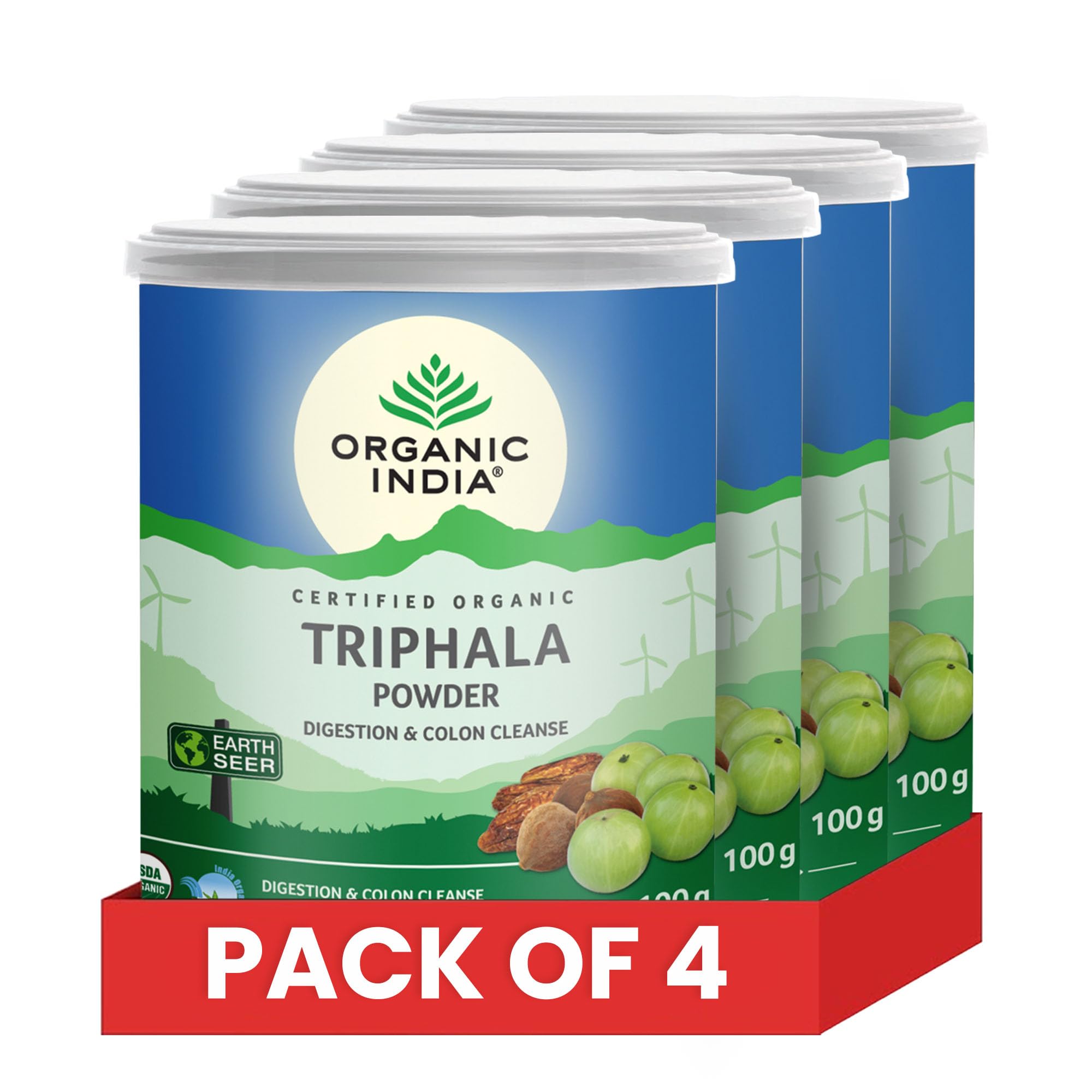 Organic India Triphala Powder 100gm - Pack Of 4 (B01N5S9Q4Y) Amazon Price History, Amazon Price Tracker