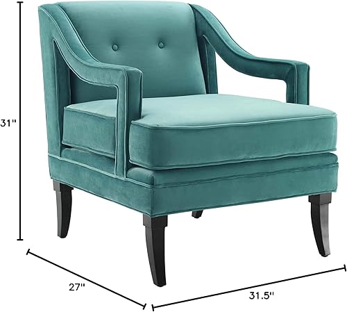 Miniatura 48 de Modway Sofá de terciopelo tapizado moderno de mediados de siglo Concur en rosa polvoriento Rosa (Dusty Rose),Verde,Gris,Marfil,marino,verde azulado