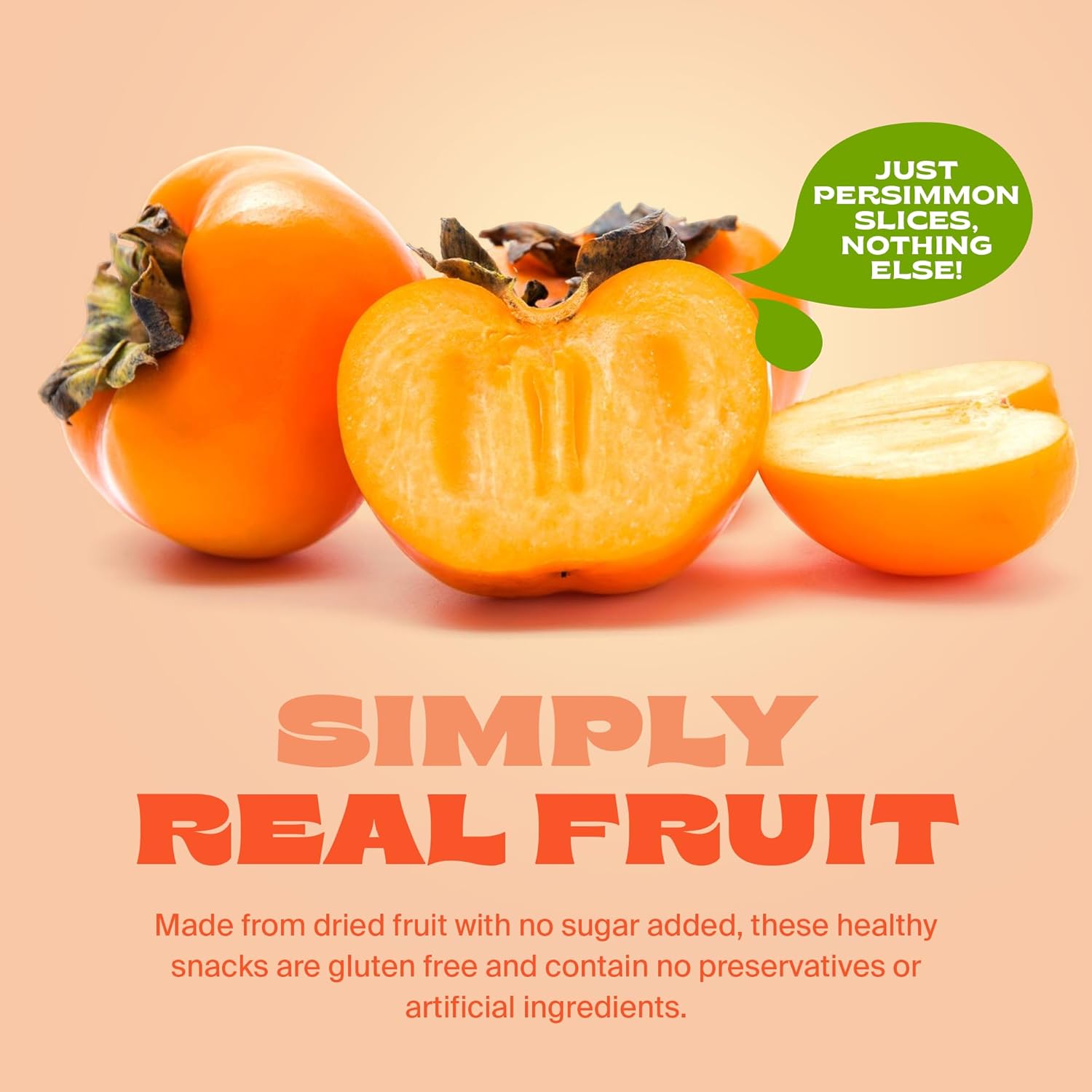 Whitney Jordan Naturals Air-Dried Persimmon Slices 2 Oz, Pack of 10 - Dried Fruit Snack Made from Real Persimmons - No Sugar Added, Gluten-Free, Vegan, Chewy Fruit for Healthy Snacking On-the-Go - Image 5