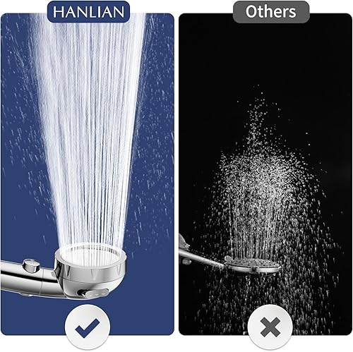 Miniatura 7 de HANLIAN OnOff Pause Camper Shower Head with Filters, Detachable Shower Head with Filter, High Pressure RV Shower Heads with Hose and Self-adhesive