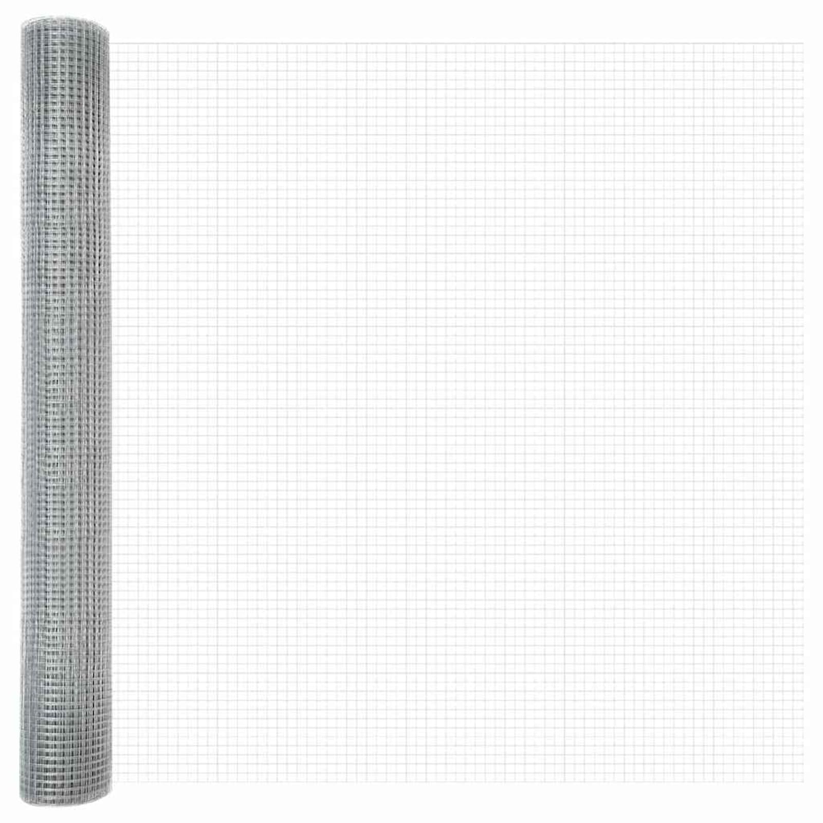 Słupki ogrodzeniowe, 14-częściowy, stal odporna na korozję, z powłoką proszkową, kolor srebrny, 1000 x 3,2 x 120 cm, do bezpiecznego i nowoczesnego wytyczenia zewnętrznego