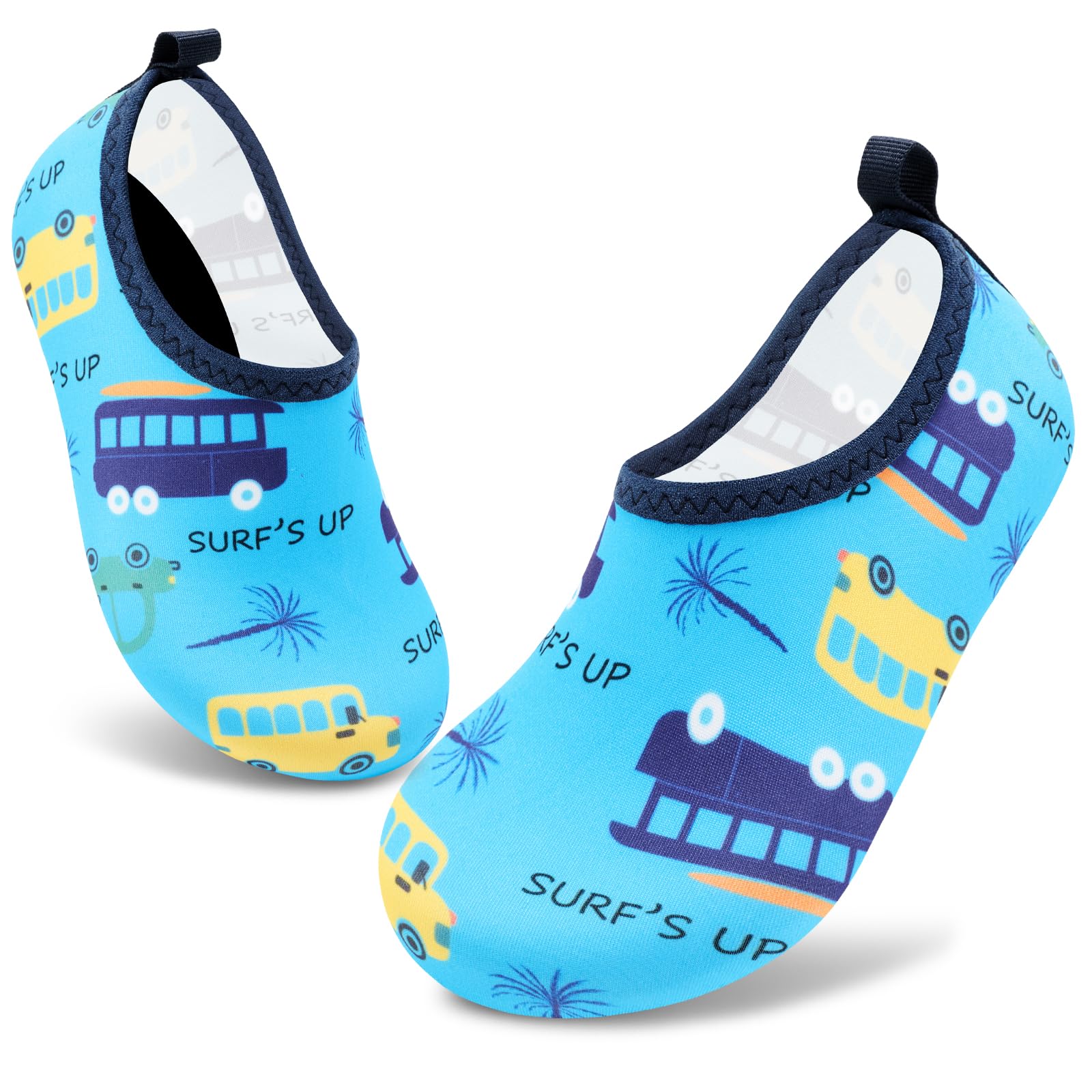 VIFUUR Kids Water Shoes Boys Girls Quick Dry Aqua Socks for Beach