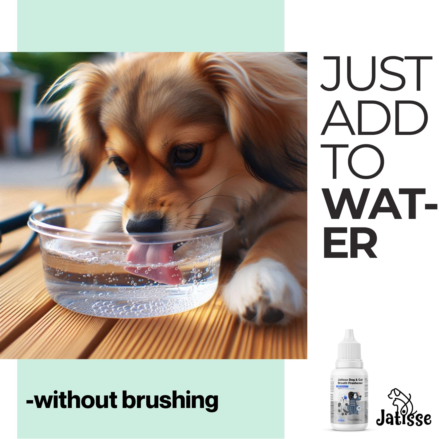 Cats and Dogs Water Additive for Oral and Dental Care: Eliminate Bad Dog Breath and Cat Bad Breath - Dog Breath Freshener - Fights Tartar & Plaque - Just Add to Water! (1.69 fl oz) - image 2