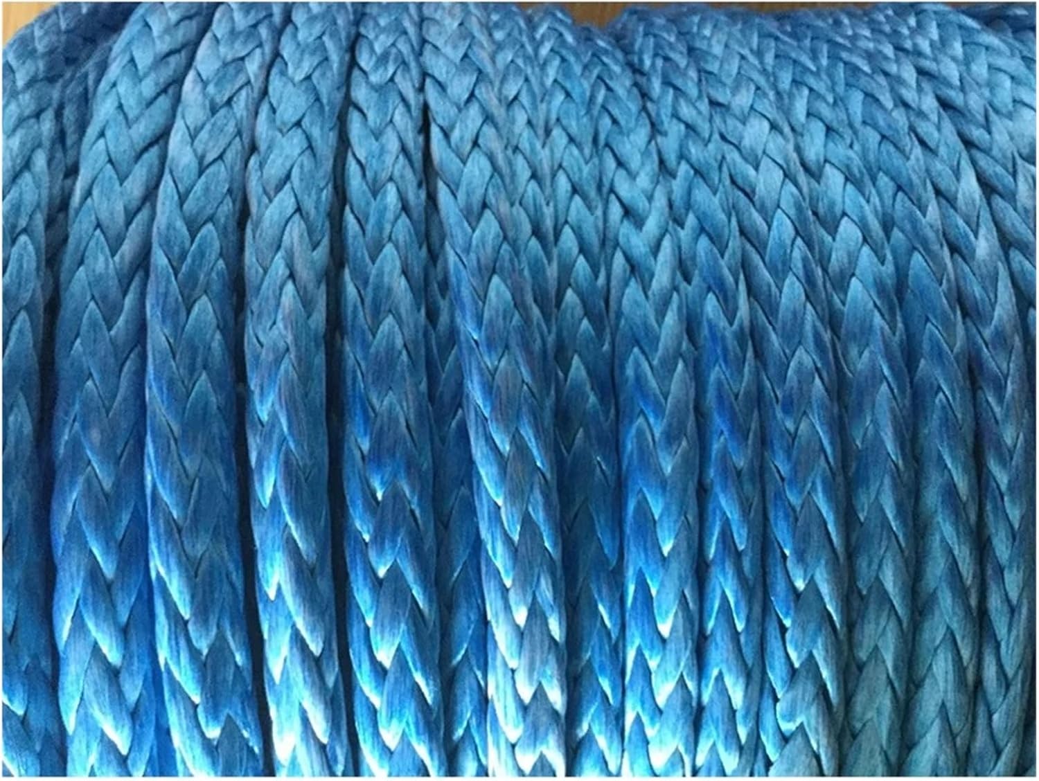 8mm x 20m 車用合成ウインチロープ ヘビーデューティー車両用ウインチ編組ケーブル オフロード ATV UTV用 ラチェットト