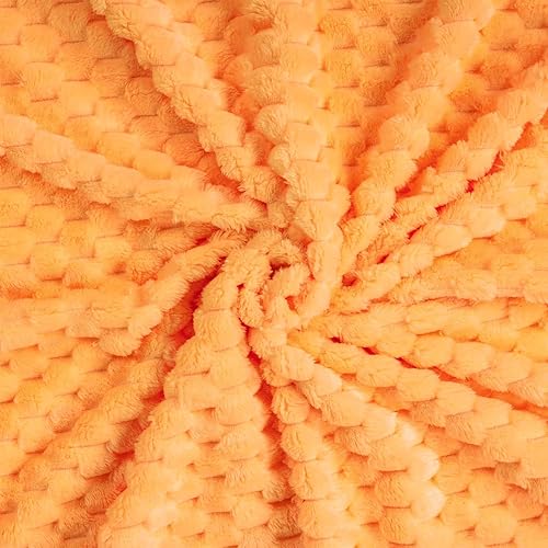 Miniatura 5 de BNuitland Manta de franela suave (50 x 70 pulgadas), manta de forro polar 3D jacquard esponjosa y ligera para sofá, cama, 300 GSM súper acogedora y