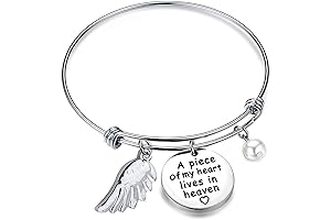 A Piece of My Heart Lives in Heaven Bracelet