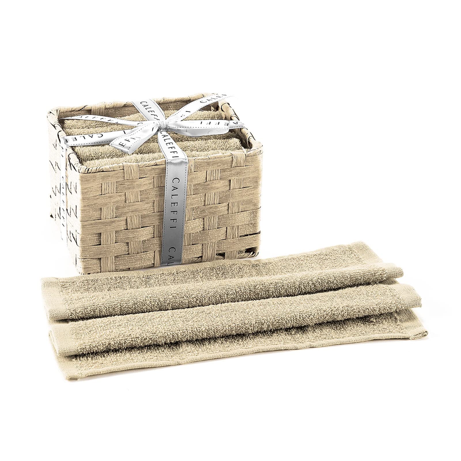 Caleffi 26594 Cotone Basic Coordinato Spugna, Naturale
